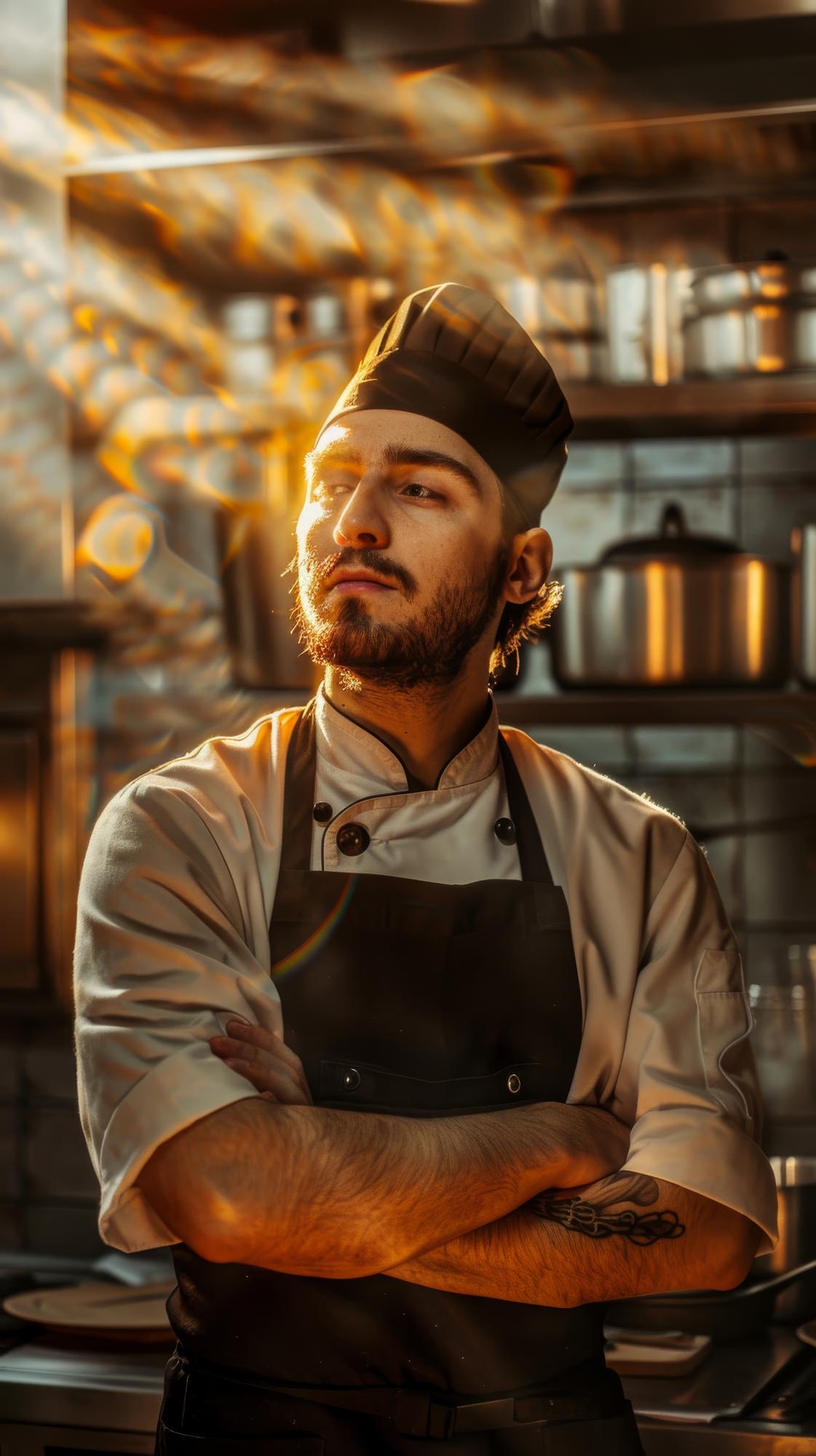 Portret szefa kuchni w pracowni